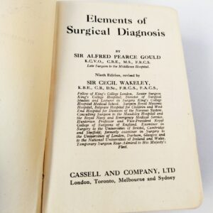 Elements of Surgical Diagnosis