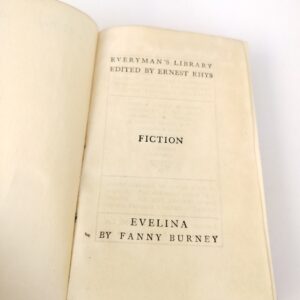 EVELINA BY FANNY BURNEY