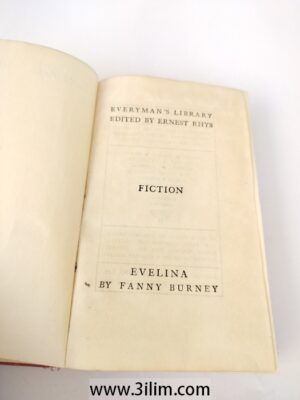 EVELINA BY FANNY BURNEY