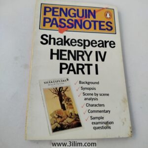"Penguin Passnotes" study guide for Shakespeare's King Henry IV, Part 1.